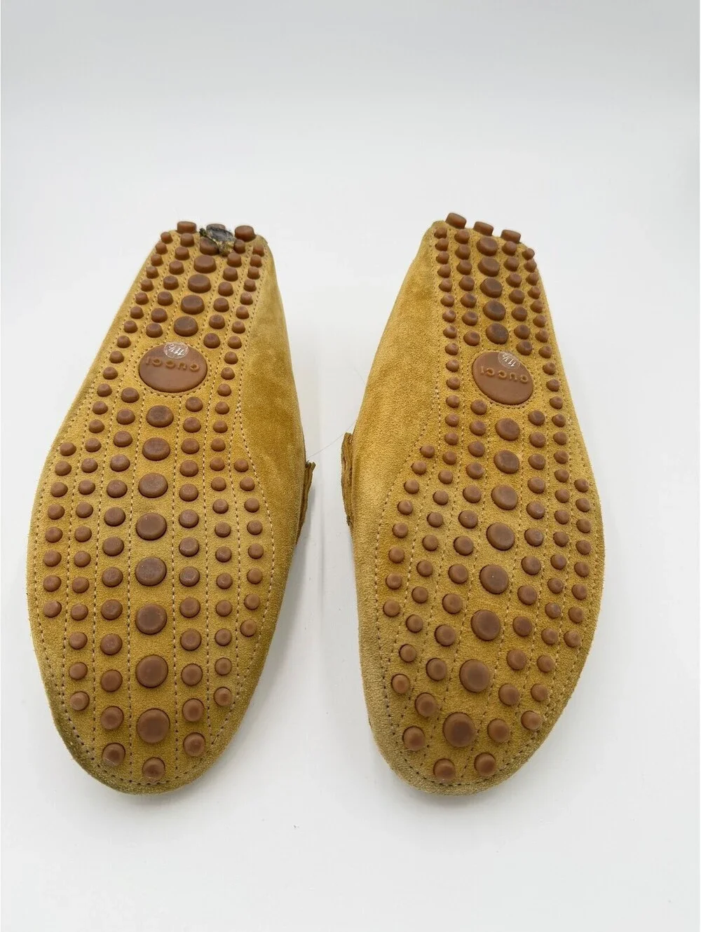 Gucci Horsebit Driver mustard Loafers Mens Size 11.5/44.5